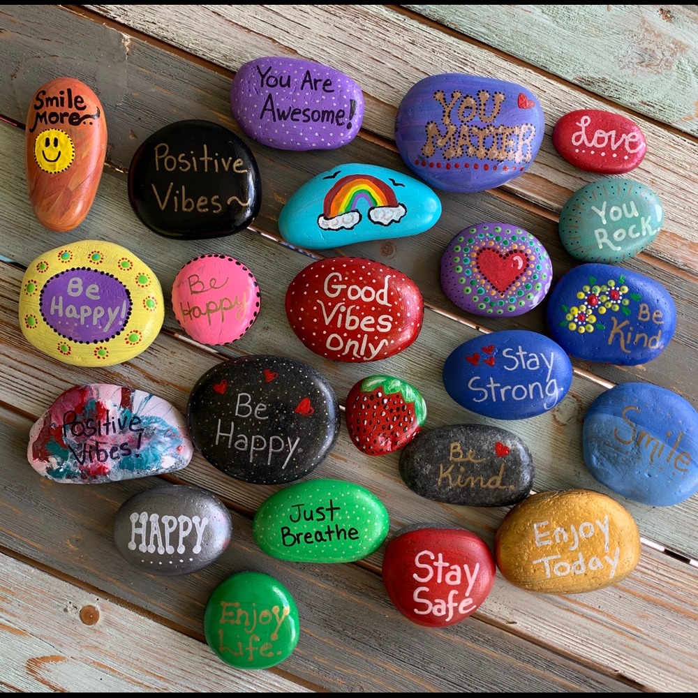 🌟🎨INSPIRATIONAL ROCKS!🙌🌈🎨